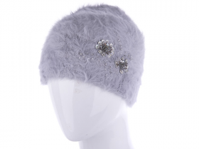 No Brand H794 l.grey (зима) шапка женские