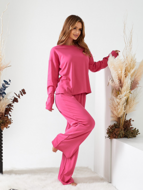 No Brand 1304 pink (зима) піжама жіночі