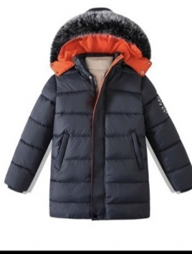 No Brand 110 grey (зима) куртка детские