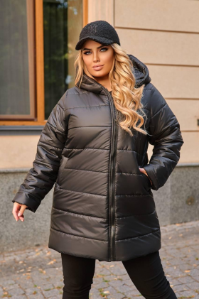 No Brand 024 black (зима) куртка женские