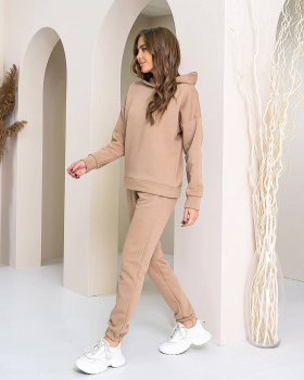 No Brand 845-1 beige (зима) костюм спорт жіночі