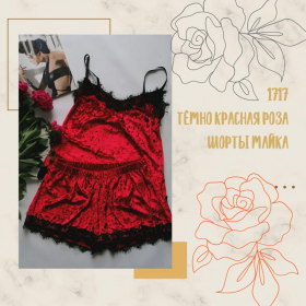 No Brand 17 красный (лето) пижама женские