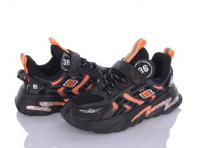 Angel G19-5015 black-orange (демі) кросівки дитячі