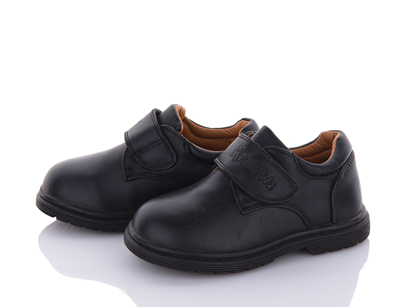 Apawwa A163 black (деми) туфли детские