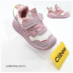 Clibee Apa-LA580 pink (деми) кроссовки детские