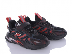 Angel G19-5015 black-red (демі) кросівки дитячі