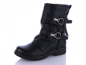 Gollmony 2049 black (деми) ботинки женские