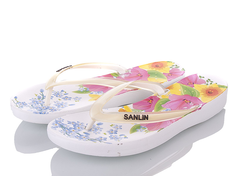 Sanlin VH252-12 white (літо) шльопанці жіночі