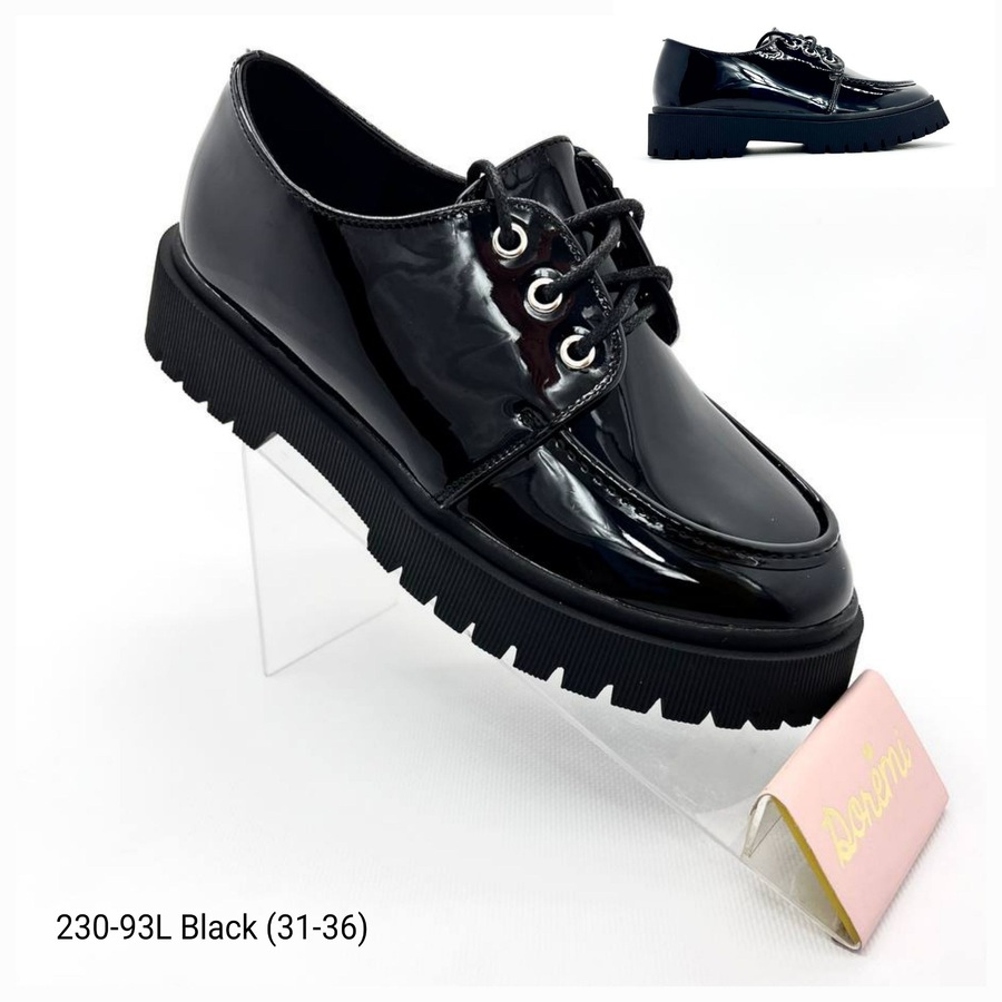Doremi Apa-230-93L black (демі) туфлі дитячі