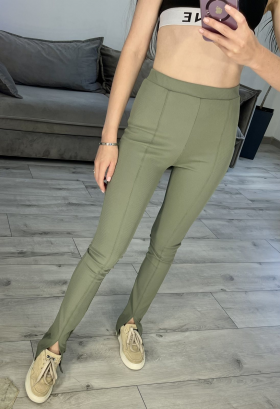 No Brand 92 green (деми) штаны женские