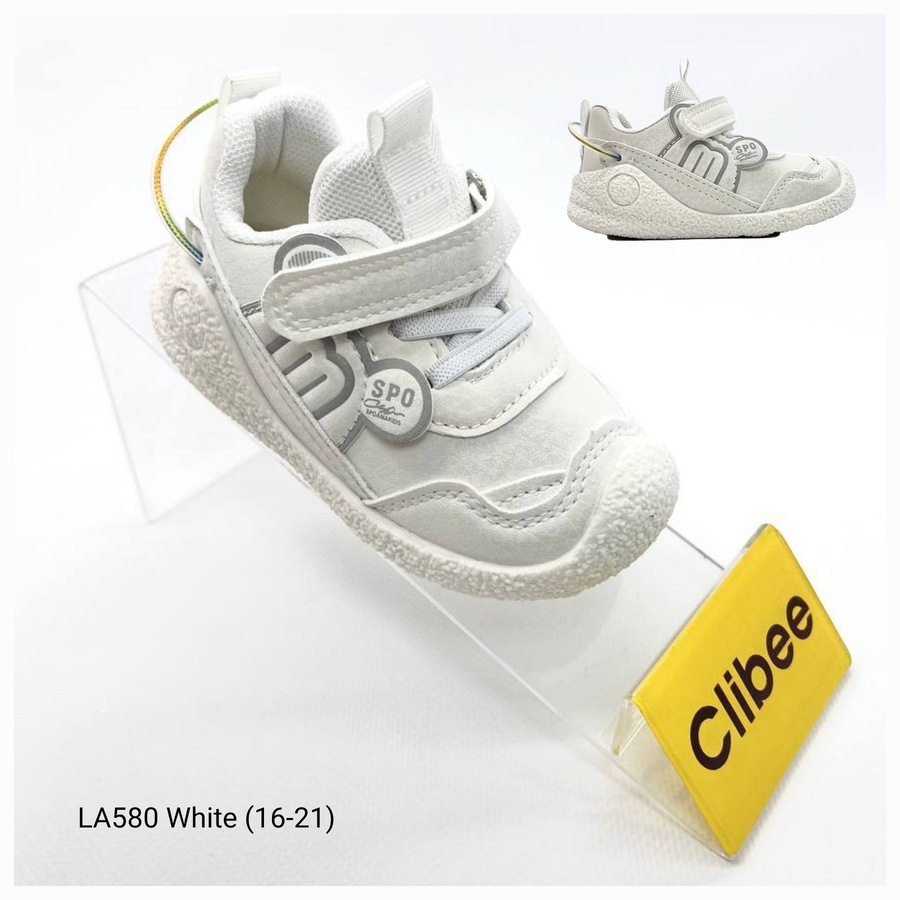 Clibee Apa-LA580 white (деми) кроссовки детские