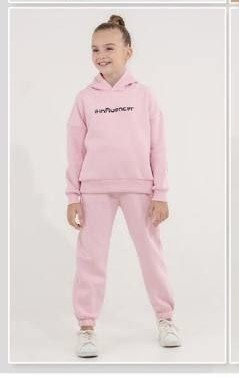 No Brand 5862 pink (зима) костюм спорт дитячі