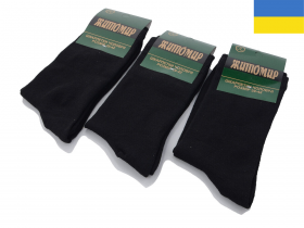 No Brand 1082 black (демі) чоловічі шкарпетки
