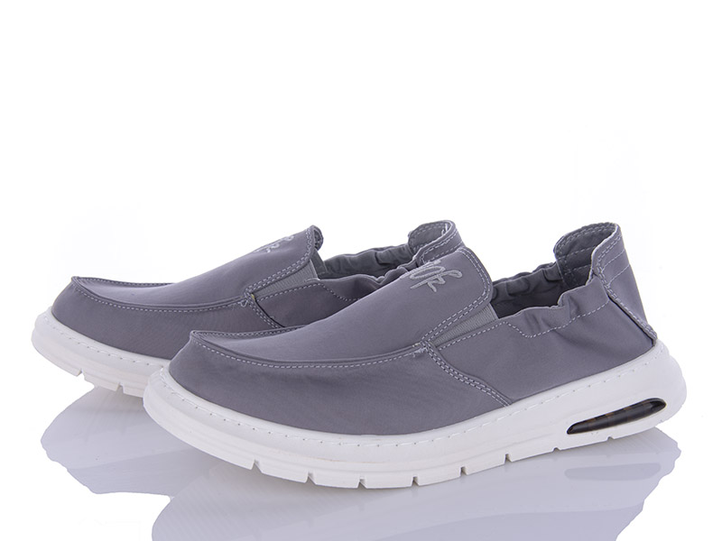 Wonex 7705 grey (деми) туфли мужские