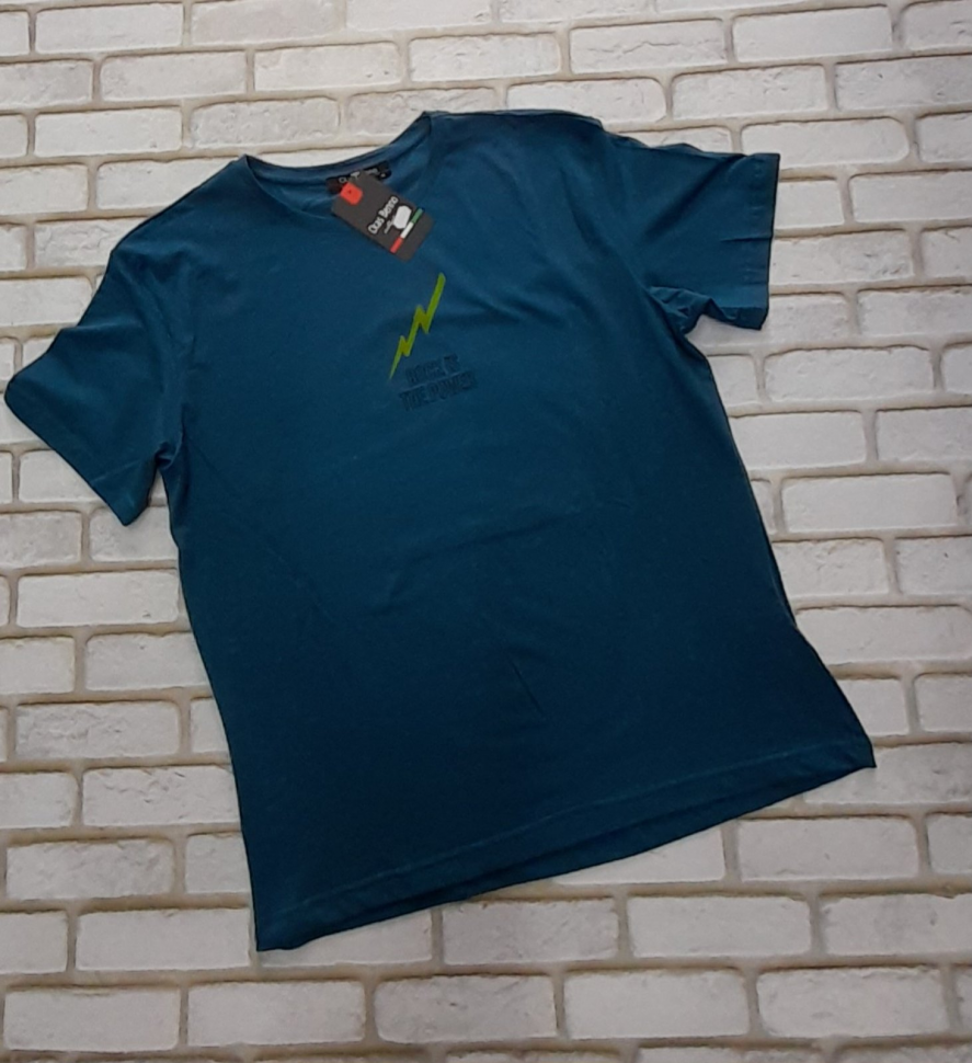 No Brand 255 blue (лето) футболка мужские