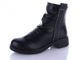 Gollmony 2050 black (деми) ботинки женские