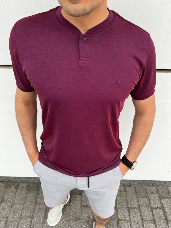 No Brand 1825 purple (лето) футболка мужские