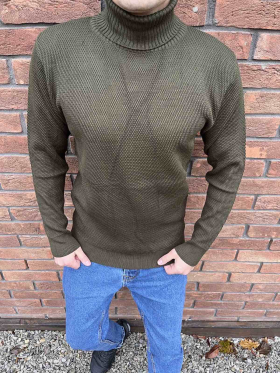 No Brand 32676 khaki (деми) свитер мужские