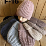 No Brand KA-F16 mix флис (зима) шапка женские