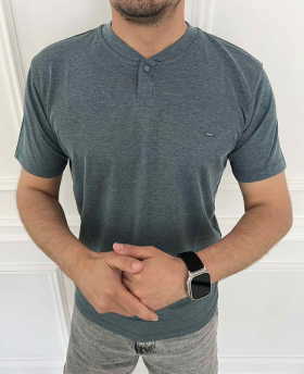 No Brand 34442 grey (лето) футболка мужские