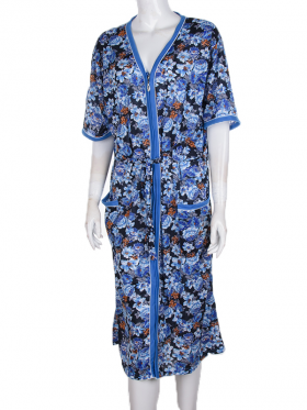 No Brand S15-1 blue (літо) жіночі халат