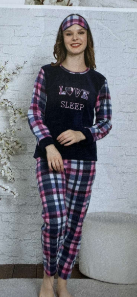 No Brand 008 navy (зима) пижама женские