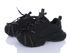 Apawwa 25001 black (деми) кроссовки детские