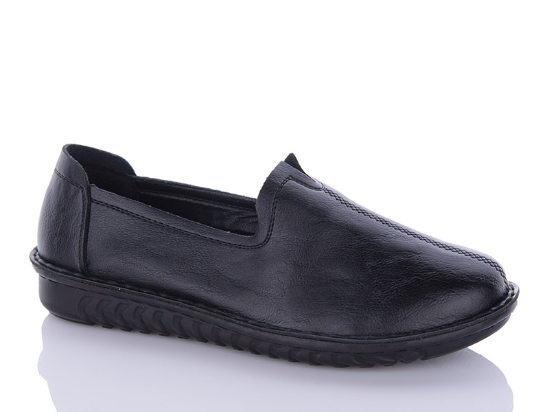 Leguzaza 2203 black батал (деми) туфли женские