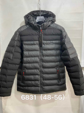 No Brand 6831 black (зима) куртка мужские