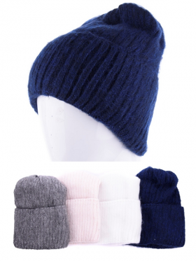 No Brand 27 махра флис микс (зима) шапка женские