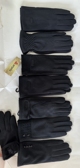 No Brand 04 black (зима) перчатки женские