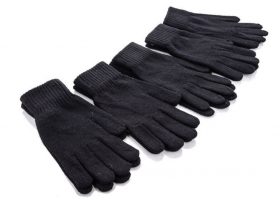 No Brand 841 black (зима) перчатки мужские