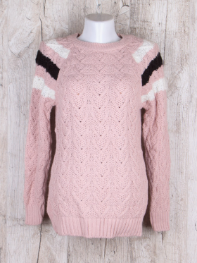 No Brand 7037 pink (зима) свитер женские