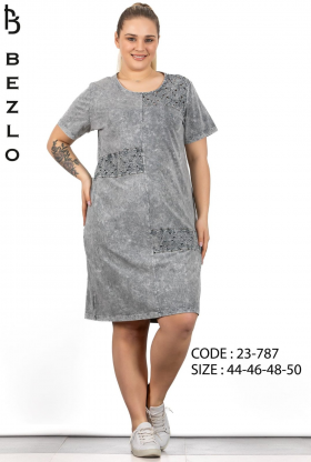 No Brand 23-787 grey (літо) сукня жіночі