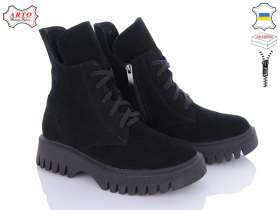 Arto 6115 ч-з (зима) ботинки женские