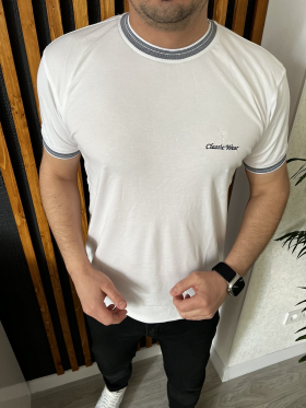No Brand 33778 white (літо) футболка чоловіча