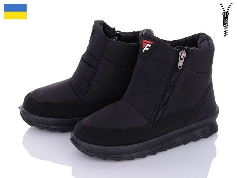 Malibu KWZ114F чорний (зима) ботинки женские