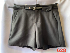 No Brand 628 grey (лето) шорты женские