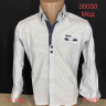 No Brand 30030 white-grey (1-4) (демі) сорочка дитяча