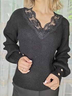 No Brand 6803 black (деми) свитер женские