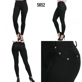 No Brand 5852 black (деми) штаны женские
