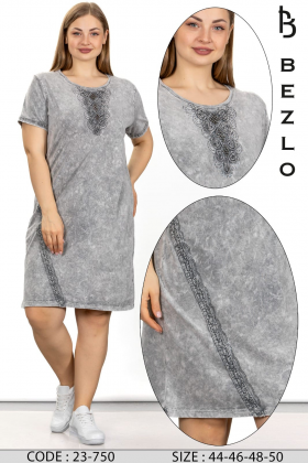 No Brand 23750 grey (лето) платье женские