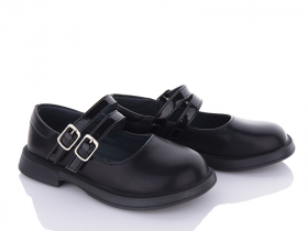 Clibee D201 black (деми) туфли детские