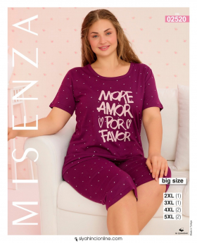 No Brand 02520 purple (літо) піжама жіночі