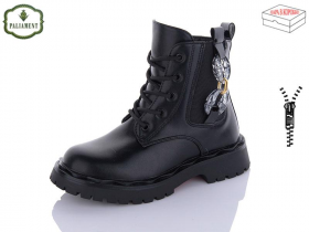 No Brand 2102B black (зима) черевики дитячі
