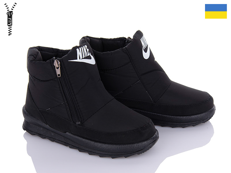 Malibu KWZ114N чорний (зима) ботинки женские