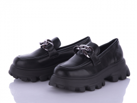 No Brand DW15 pu black пена (деми) туфли женские