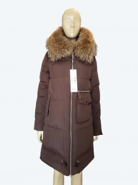 No Brand 865 brown (зима) куртка женские
