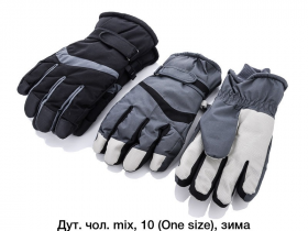 No Brand 10 mix (зима) перчатки мужские