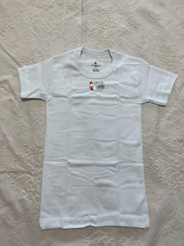 No Brand 329-1 white (7) (літо) футболка дитяча